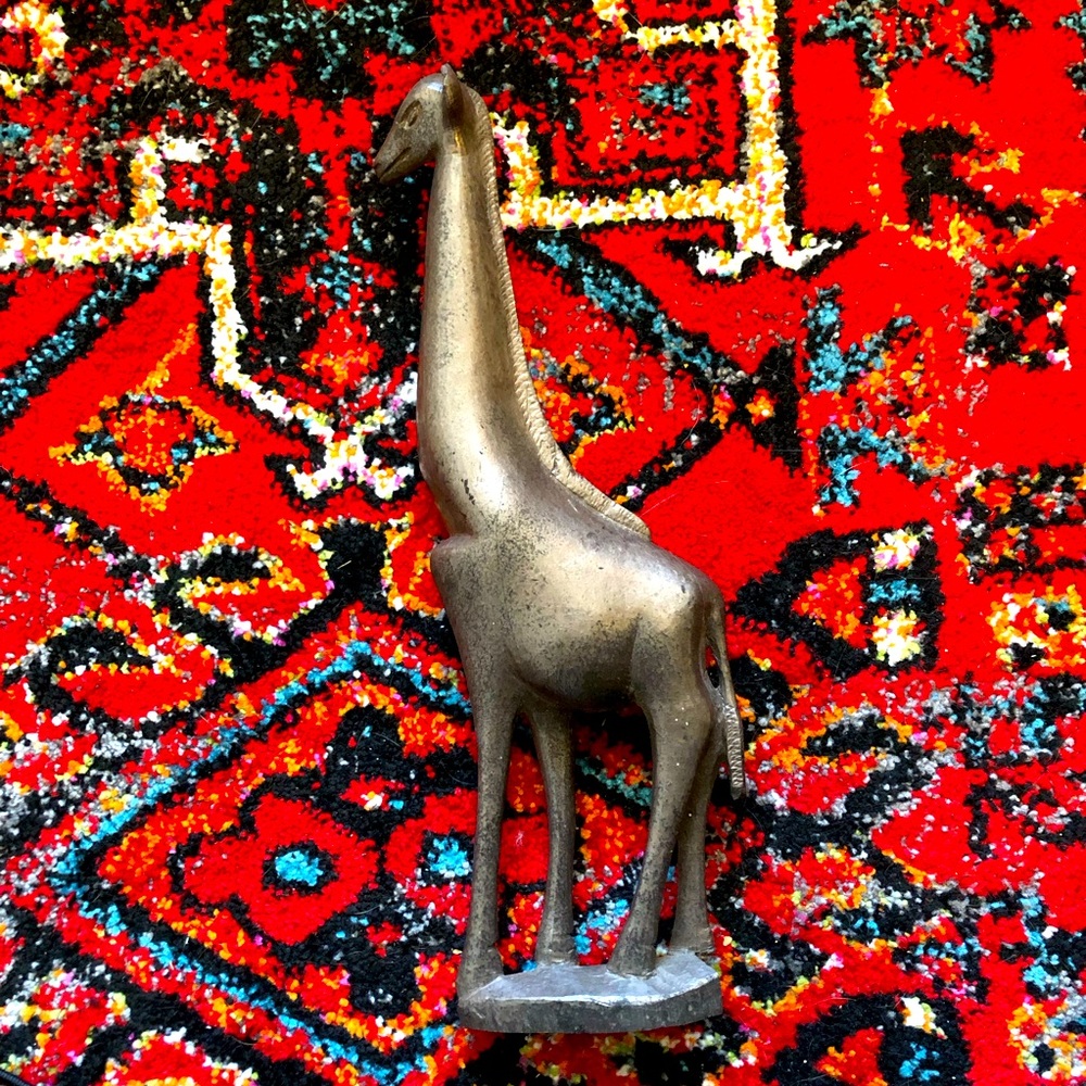 Handcarved Wooden Giraffe - Picture 2 of 13
